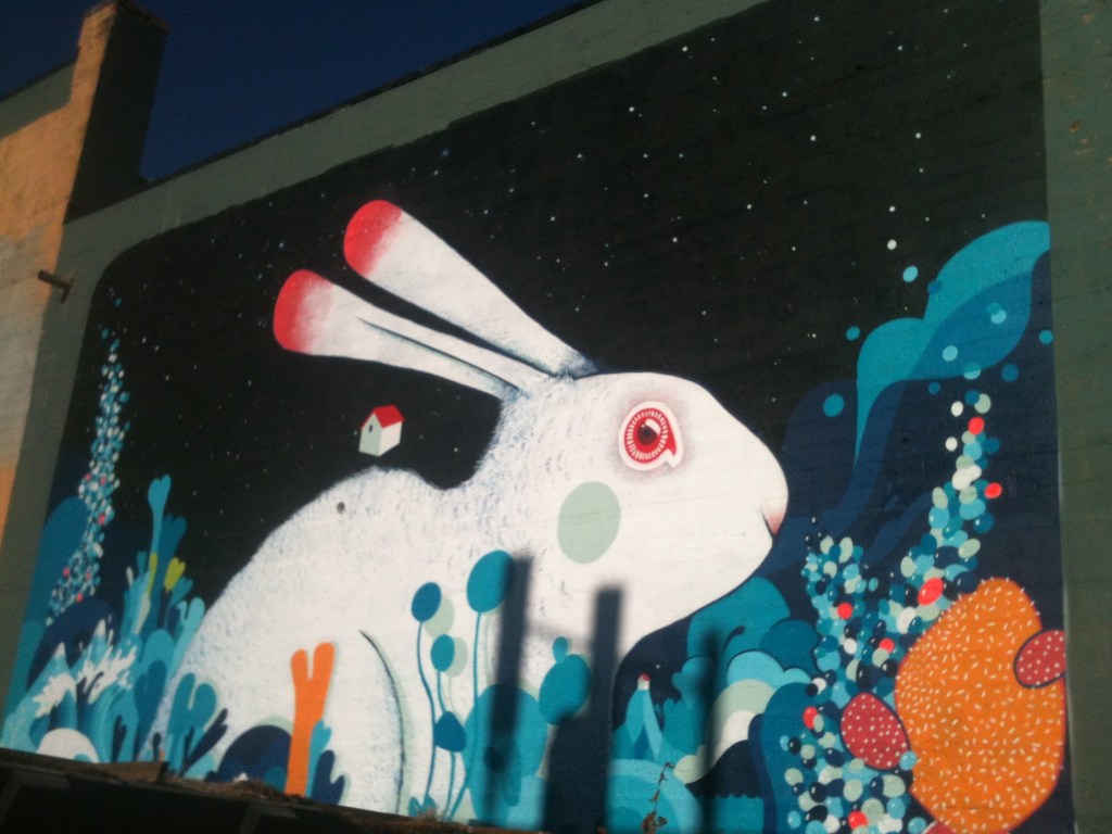 Mural Rabbit Attack