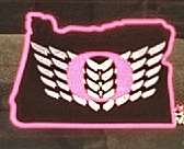 pink U of O decal