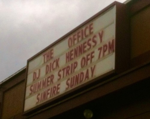 The Office Marquee close up