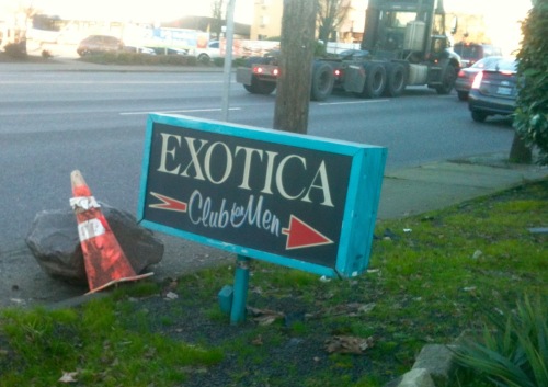 exotica entrance sign