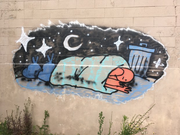 Mural on Columbia close up