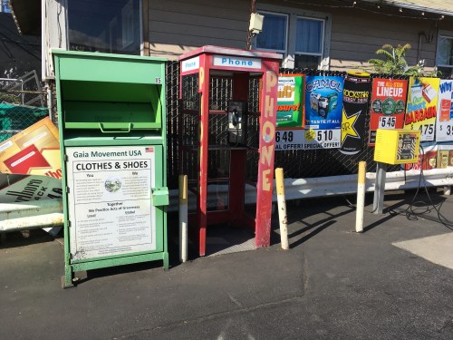 The coolest broken phone booth around.