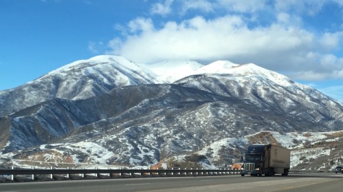 The scenery scene on the road to SLC. 