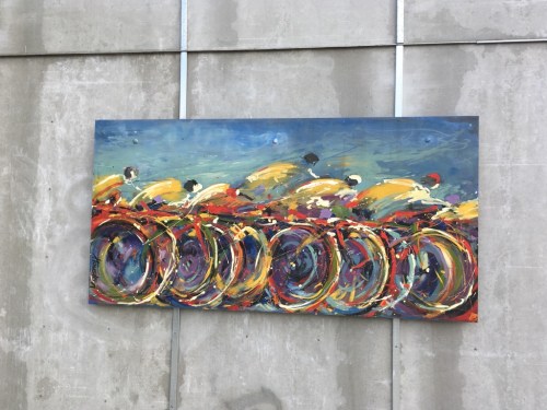 Nice day for a bike painting.